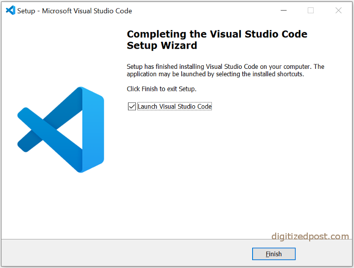 Microsoft visual studio click finish launch