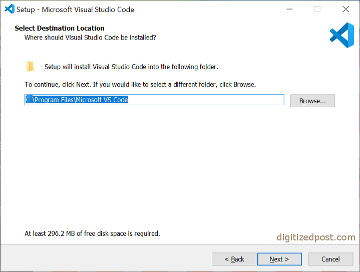 Microsoft Visual Studio Code install location