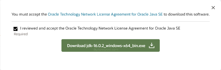 JDK license agreement