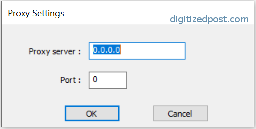 Notepad++ proxy setting as dialog server port